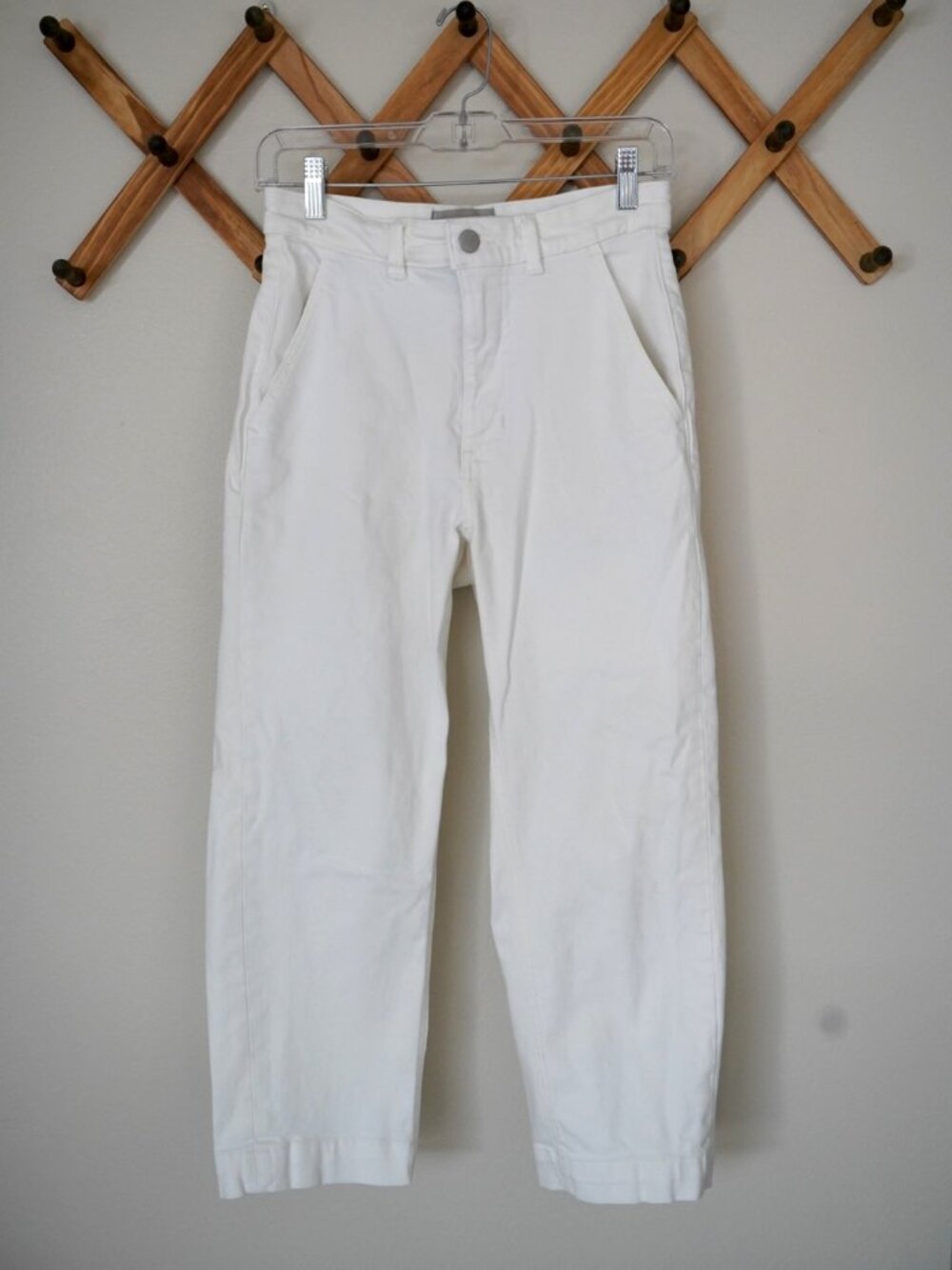 Everlane The Utility Straight-Leg Pant in Bone Size 6 Petite